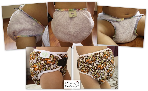 Kissaluvs Cotton Fleece Fitted Cloth Diapers v2.0 (Different Views)