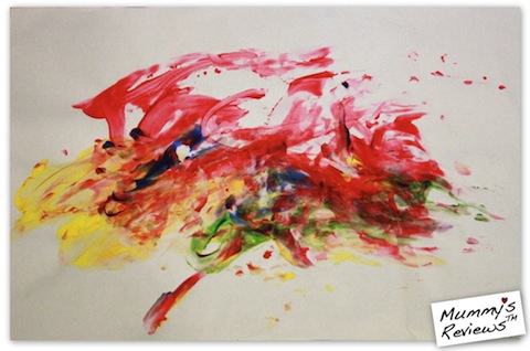 Vee Turns 2 Years Old - Finger Painting Vee Turns 2 Years Old - Finger Painting