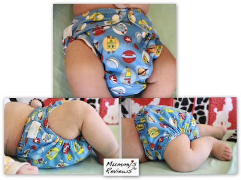 Charlie Banana One Size Cloth Diaper (on baby)