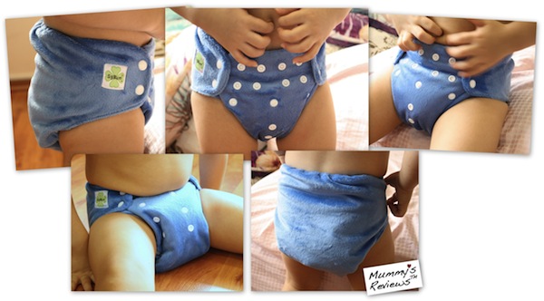 SgBum Minky Cloth Diaper different views toddler