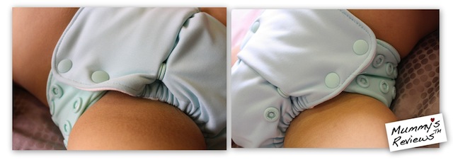 Mummy's Reviews - GroVia AIO Cloth Diaper compare snap settings