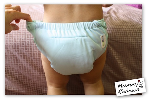 Mummy's Reviews - GroVia AIO Cloth Diaper stretchy tabs